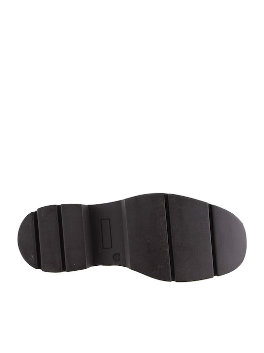 Ghete Dama De Piele Tabac Maro