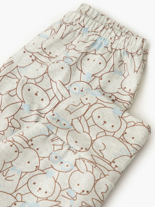 Minerva Детска пижама Зимна BEIGE Bunny