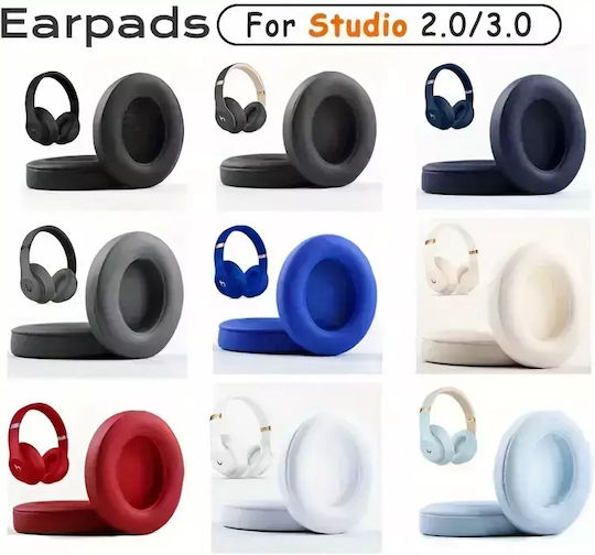 Replacement Ear Pads for Beats Studio 2.0/3.0 Headphones Pair - Grey