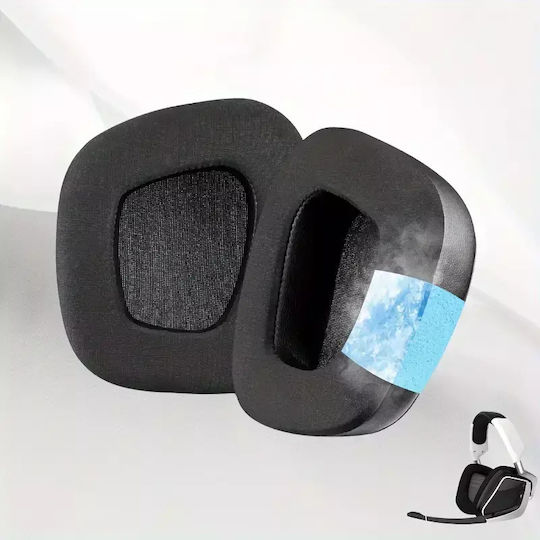 Replacement Ear Pads for Gaming Headset Corsair Void Series Void Pro RGB SE Elite Fabric Black Pair