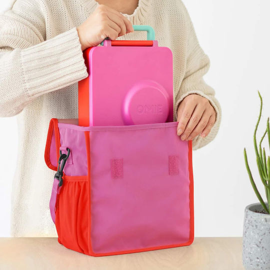 Omie School Insulated Hand Lunch Bag Pink