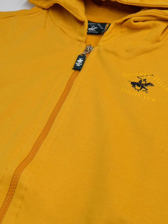 Beverly Hills Polo Club Kids Sweatshirt Cardigan mustard