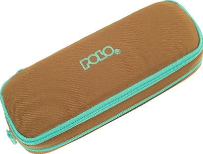 Polo Duo Oval Pencil Case 2 Compartments Jean Brown 937004-7858