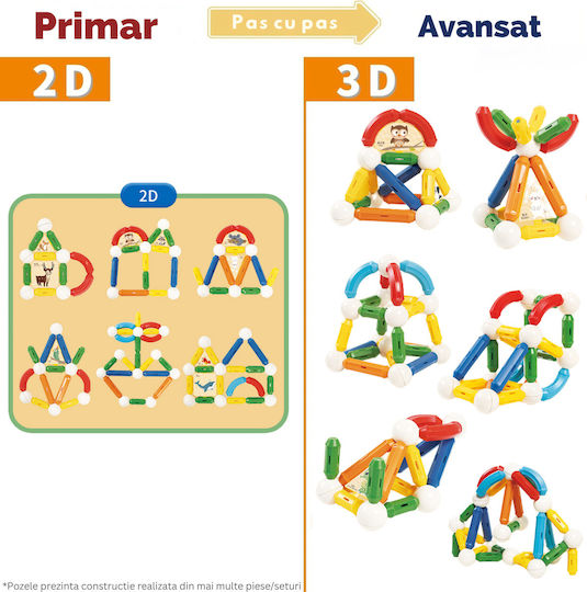 Jucărie de Construcție Magnetică pentru Copii 3+ ani+ Ani