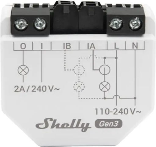 Shelly Em Gen3 Single-Phase Power Meter 2-Channel Clamp 50A Included