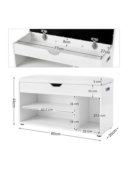 Entry Furniture with Shoe Rack & Bench 30x80x44cm