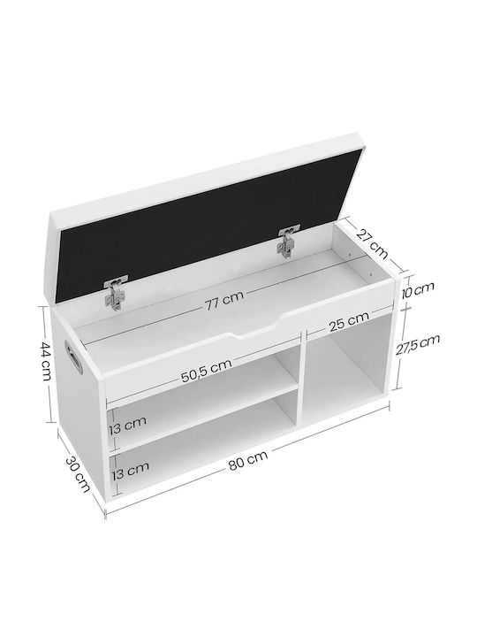Entry Furniture with Shoe Rack & Bench 30x80x44cm