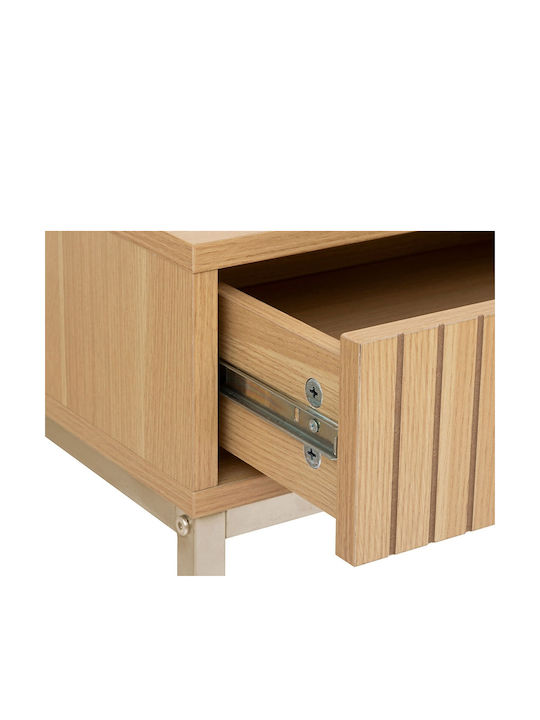 Tasso Конзолна маса от Дърво & Метал с огледало Wood Shade Д80.5xШ35xВ90cm
