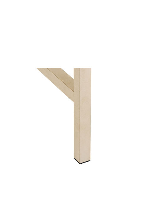 Tasso Конзолна маса от Дърво & Метал с огледало Wood Shade Д80.5xШ35xВ90cm