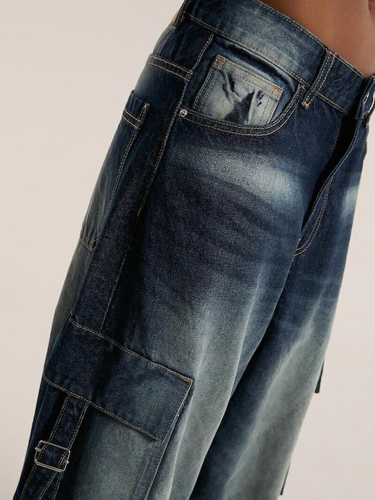 Γυναικείο Jean Παντελόνι σε Baggy Γραμμή Medium Blue