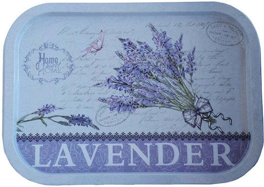 Metallic Plate Pufo Sweet Home Lavender Serving Desserts Pastries Appetizers 40 X 29 Cm