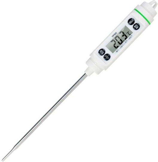 Digital Thermometer Probe Kitchen Liquids Food Meat Dairy Pastries Wax Etc -50°c To +350°c Premium Model White