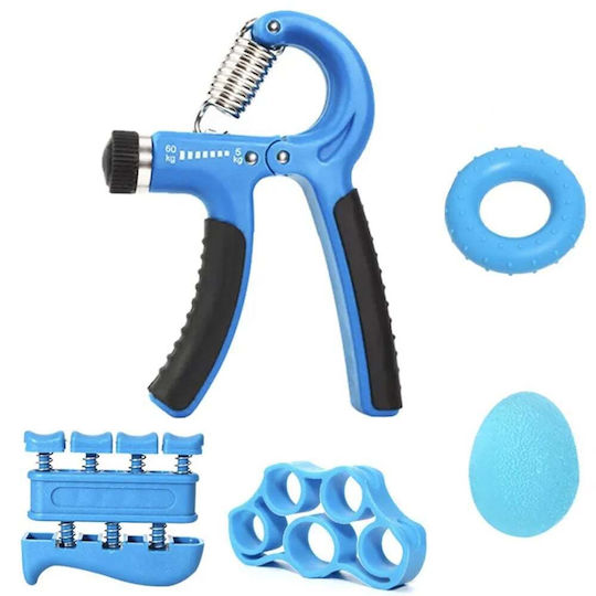 Flexor Set 4 Accessories Forearm Stress Relief Blue