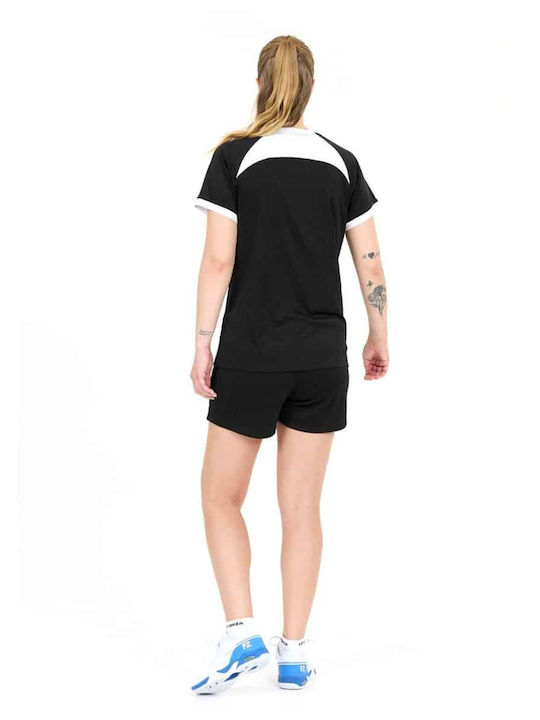 Damen Sportlich T-Shirt Black