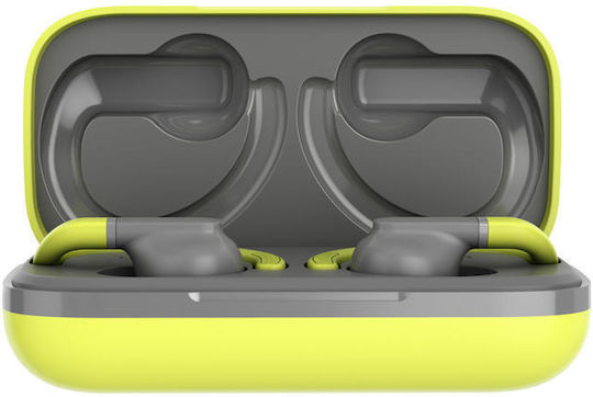 Canyon OnRun 11 Sport In-ear Bluetooth Handsfree Ακουστικά με Αντοχή στον Ιδρώτα και Θήκη Φόρτισης Πράσινα