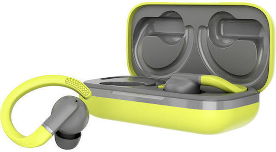 Canyon OnRun 11 Sport In-ear Bluetooth Handsfree Ακουστικά με Αντοχή στον Ιδρώτα και Θήκη Φόρτισης Πράσινα