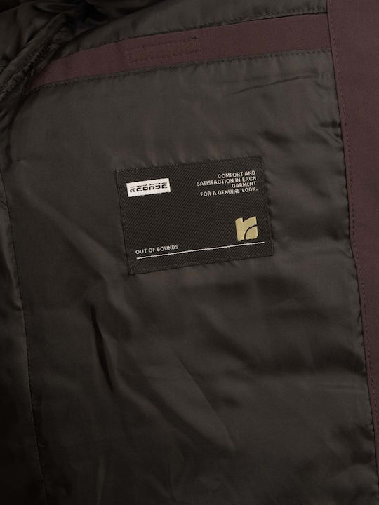 Jacket Puffer Plum Black