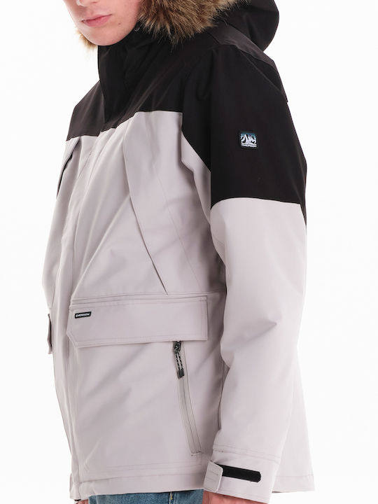 Winter Jacket Waterproof and Windproof Ecru