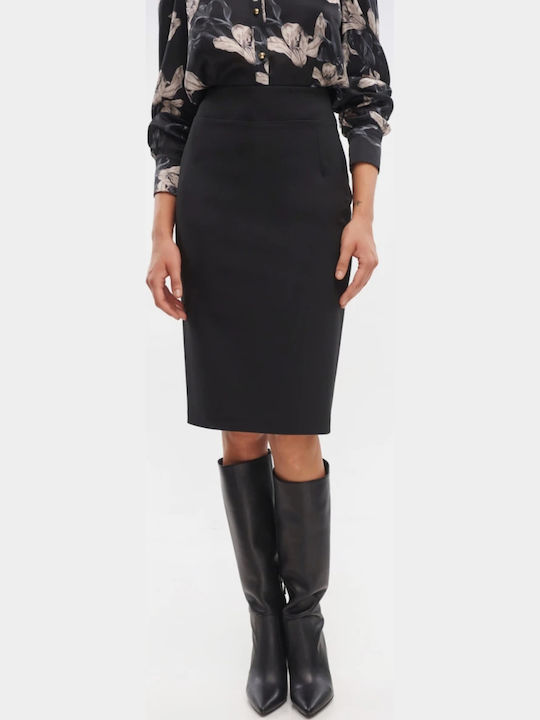 Set mit Hoch tailliert Midi Rock Black