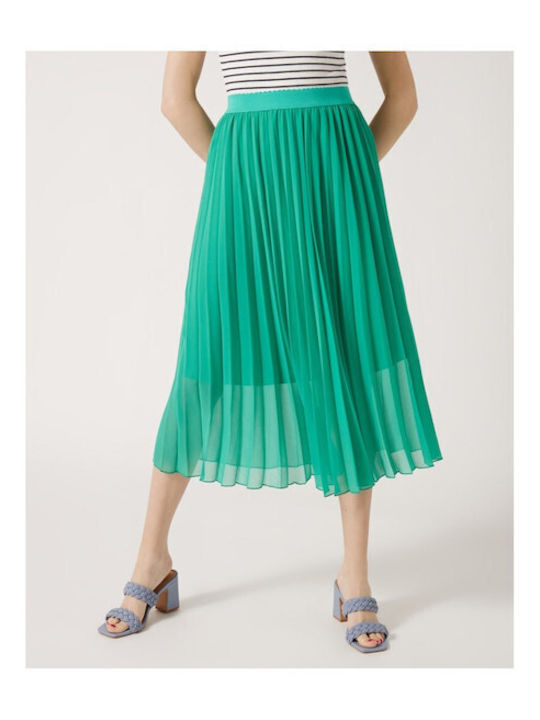 Naf Naf Pleated Skirt Green