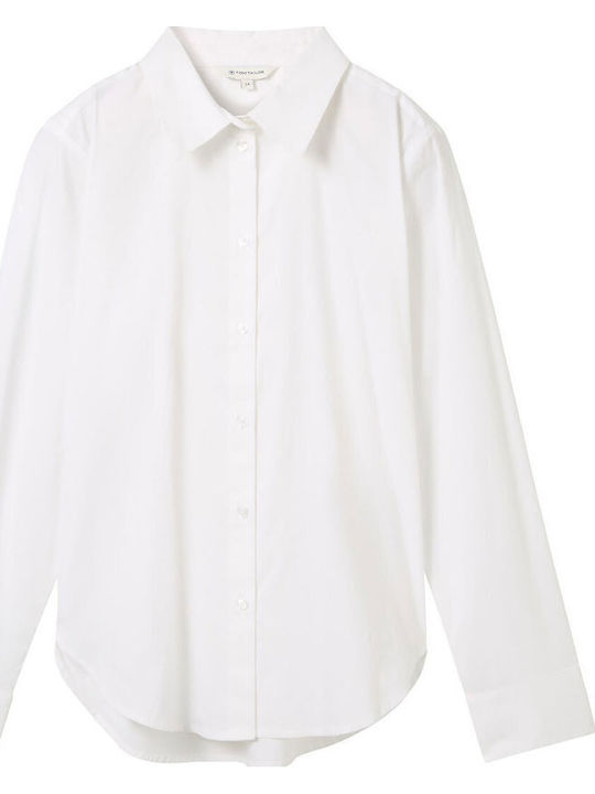 Mânecă lungă Femei Cămașă White