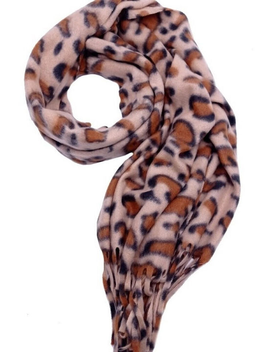 Women's Fleece Scarf Brown