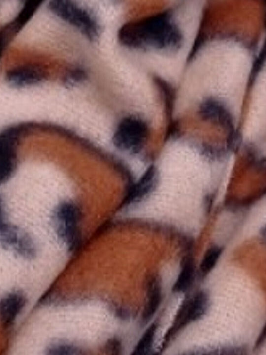 Γυναικείο Fleece Κασκόλ Καφέ