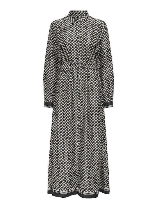 Only Maxi Shirt Dress Dress Black/White