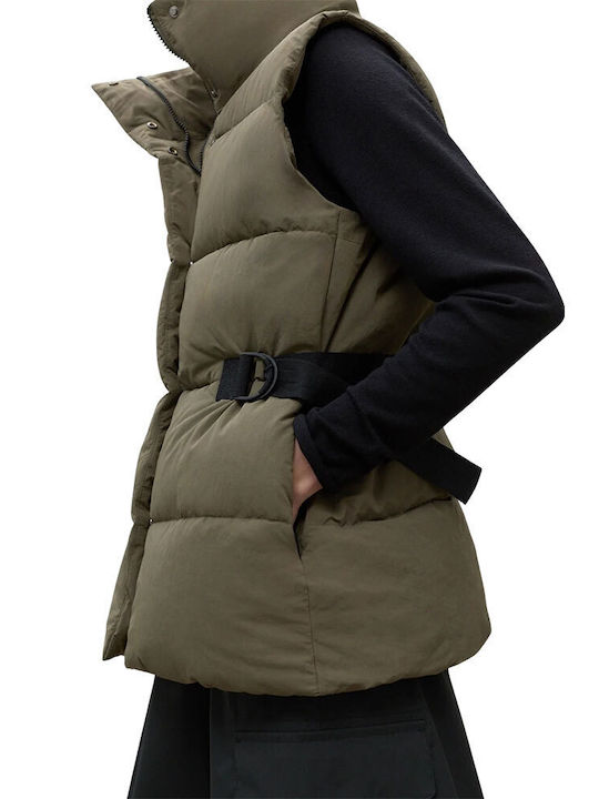 Ecoalf Women's Short Lifestyle Jacket for Winter Pine Bark