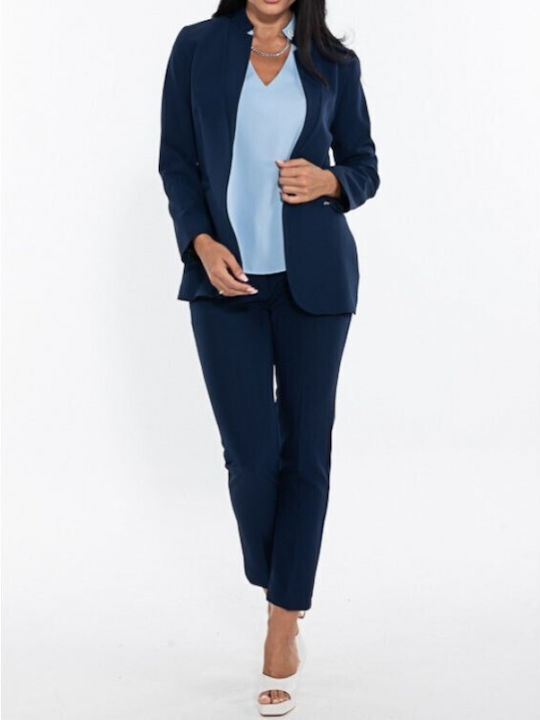 Donna Martha Women's Crepe Blazer blue