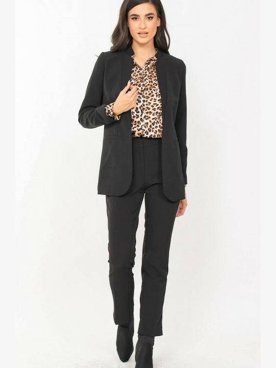 Donna Martha Women's Crepe Blazer Black