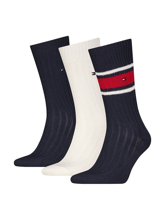 Tommy Hilfiger Ανδρικές Κάλτσες Navy Και Λευκές 3Pack Tommy Hilfiger Ανδρικές Κάλτσες Navy Και Λευκές 3Pack