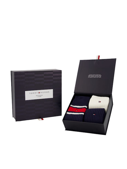 Tommy Hilfiger Ανδρικές Κάλτσες Navy Και Λευκές 3Pack
