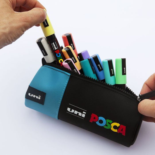 Posca Federmäppchen Zylinderförmig Blau