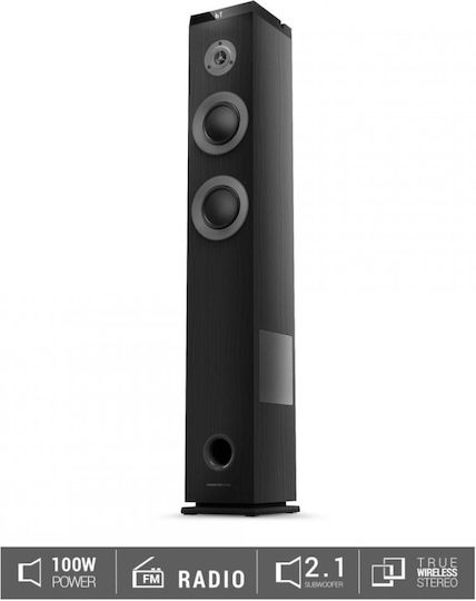 Energy Sistem Sistem audio 2.1 ES Tower 5 MAX 100W cu Media digitale Player, WiFi și Bluetooth Negru