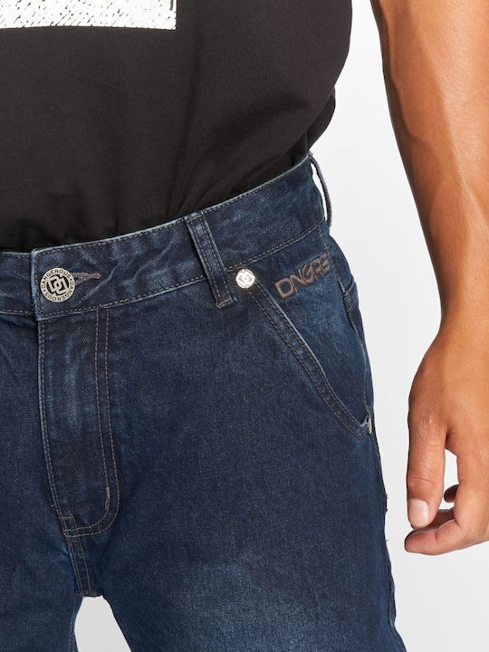 Ανδρικό Παντελόνι Τζιν με Loose Εφαρμογή Dark Blue