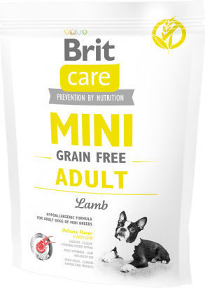 Brit Care Mini Grain Free Adult 2kg Dry Food Grain-Free & Gluten-Free for Adult Small Breed Dogs with Lamb