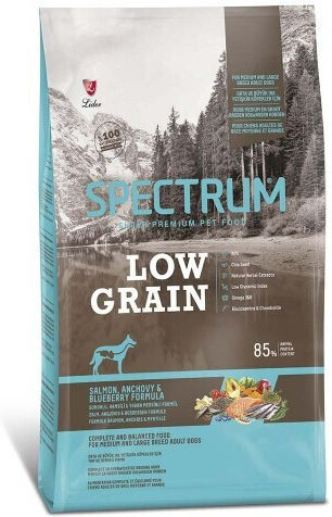 Spectrum Low Grain Adult Medium & Large 12kg Dry Food with Few Grains for Adult Dogs with Salmon