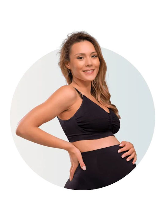 Carriwell Carri-gel Maternity & Nursing Bra with Clips Black
