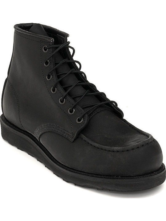 Leather Black Men's Boots