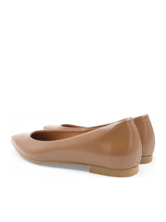 Leder Damen Ballerinas Braune