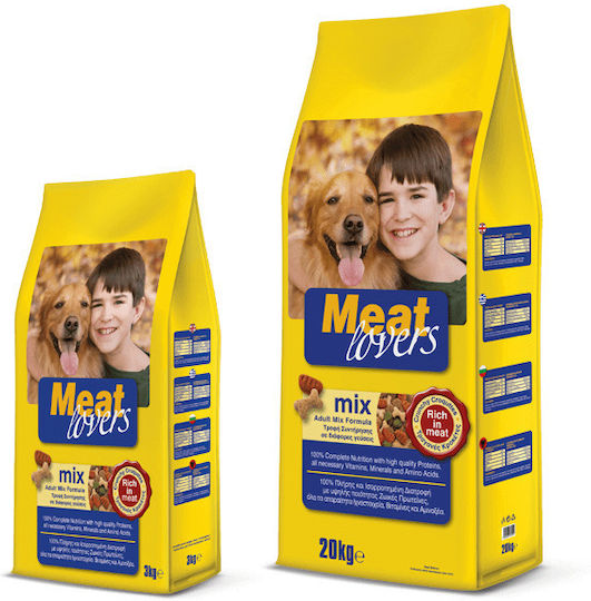 Laky Meat Lovers Mix 20kg Trockenfutter für erwachsene Hunde mit Fleisch