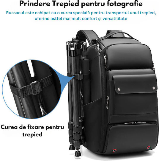 Camera Backpack Multifunctional Bag Professional Dslr Mirrorless Cameras Sports Cameras Drones Tripod Support Lenses Accessories Anti-theft Lock Laptop Compartment Backpack