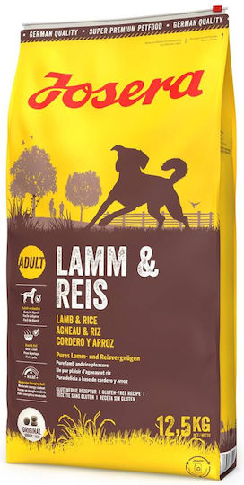 Josera Lamb & Rice 12.5kg Dry Food Gluten-Free for Adult Dogs with Lamb