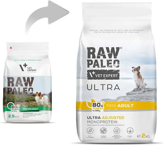 2kg Dry Food Grain-Free & Gluten-Free for Adult Small Breed Dogs with Turkey