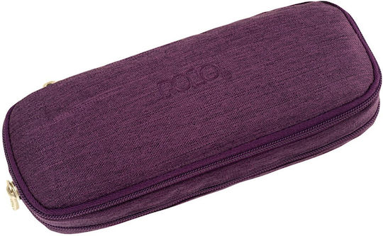 Polo Pencil Case with 1 Compartment Purple