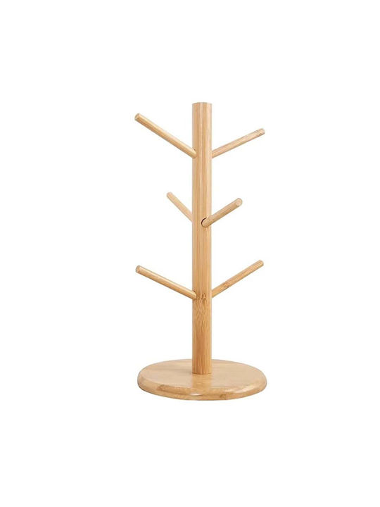 Hölzernes Becherständer 34cm Braun
