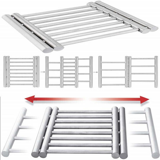 Verstellbarer Metallischer Support Für Kochtöpfe Pfannen Grills 20 X 37 Cm Pufo Küche