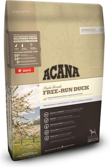 Acana 6kg Trockenfutter für Hunde ohne Getreide mit Ente