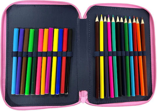 Must Team Pencil Case Full with 2 Compartments Multicolored